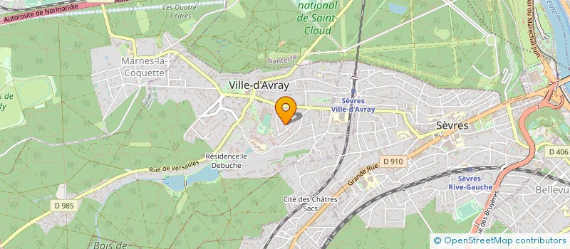 localisation de l'entreprise SCI HELSAN 4  VILLE-D'AVRAY