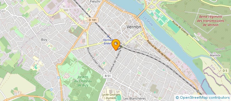 localisation de l'entreprise SCI HELVE  VERNON