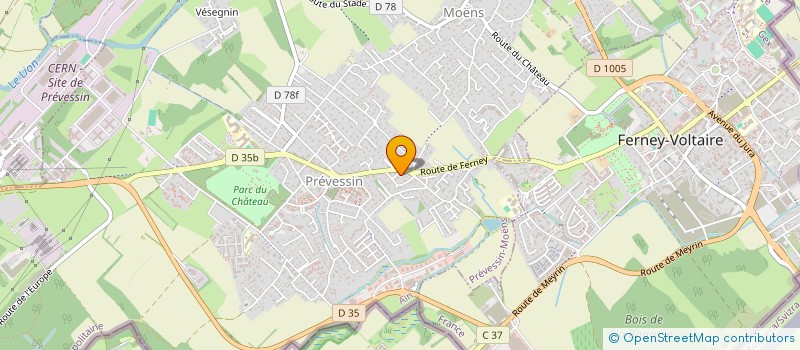 localisation de l'entreprise SCI HELVET'S HOME  PREVESSIN-MOENS