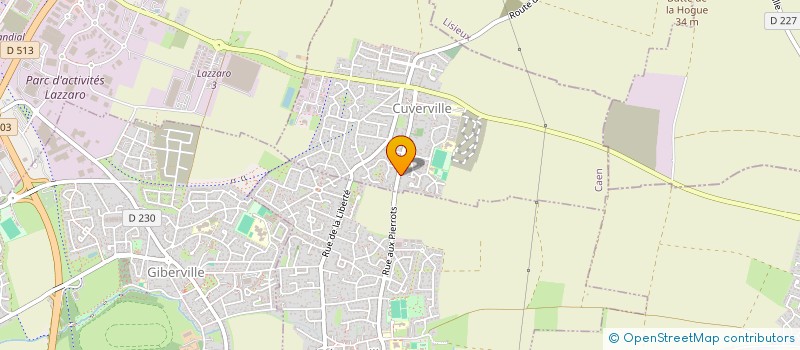 localisation de l'entreprise SCI HELVETET  CUVERVILLE