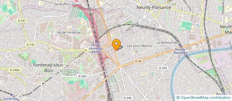 localisation de l'entreprise SCI HELVETIA à FONTENAY-SOUS-BOIS