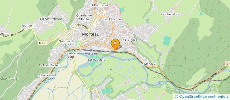 localisation de l'entreprise SCI HELVETIE  MORTEAU