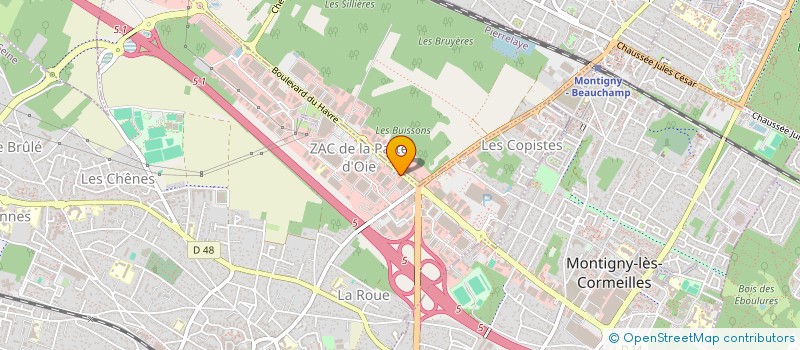 localisation de l'entreprise SCI HELVETIMMO  HERBLAY-SUR-SEINE