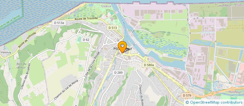 localisation de l'entreprise SCI HELVIC à HONFLEUR