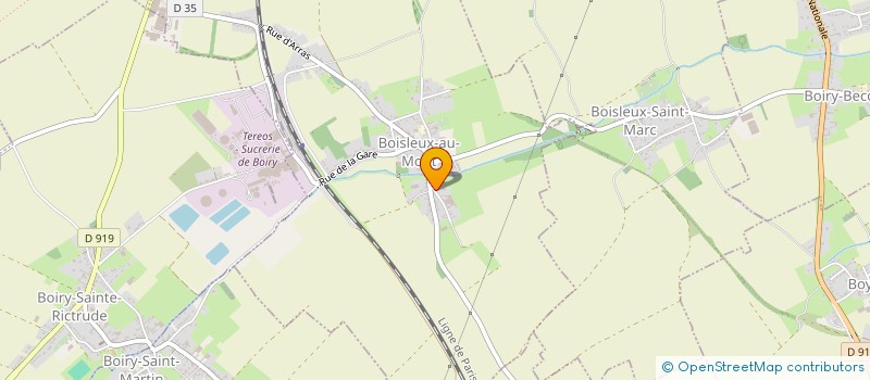 localisation de l'entreprise SCI HELYA  BOISLEUX-AU-MONT