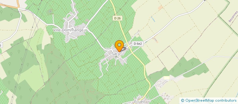 localisation de l'entreprise SCI HELYOS  SACY