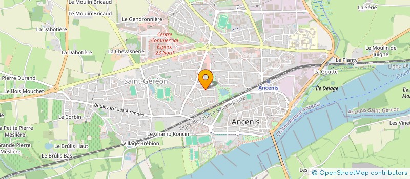 localisation de l'entreprise SCI HEM  ANCENIS-SAINT-GEREON