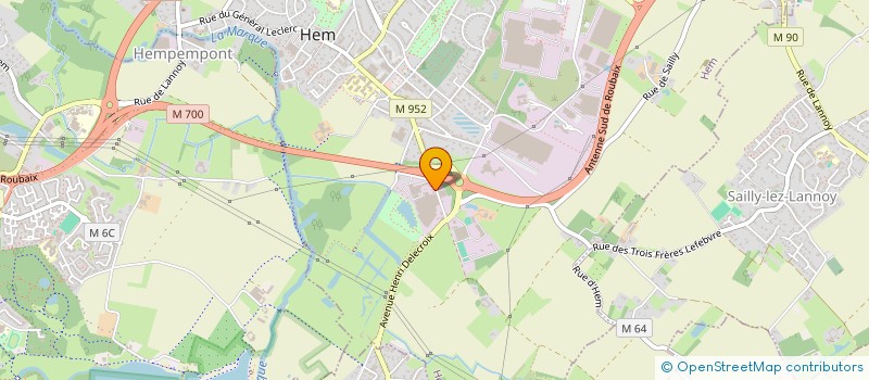 localisation de l'entreprise SCI HEM EN STOCK  HEM