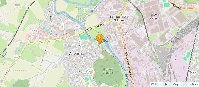 localisation de l'entreprise SCI HEMA  ALLONNES