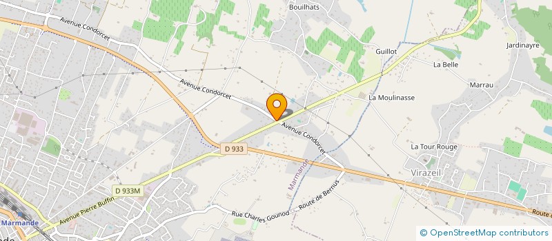 localisation de l'entreprise SCI HEMA  MARMANDE