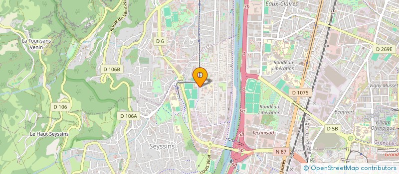 localisation de l'entreprise SCI HEMA  SEYSSINS