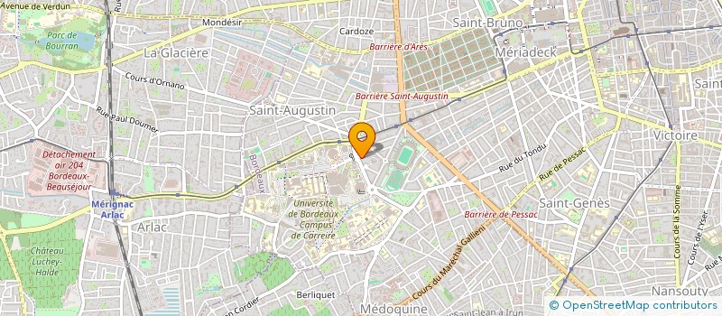 localisation de l'entreprise SCI HEMA  BORDEAUX