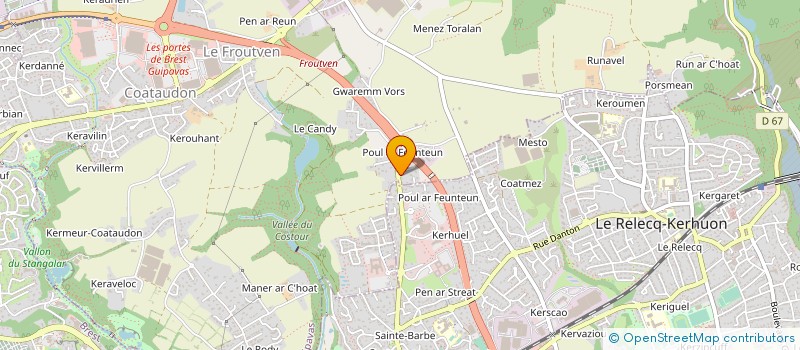 localisation de l'entreprise SCI HEMAR  GUIPAVAS