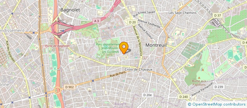 localisation de l'entreprise SCI HEMARFRE à MONTREUIL
