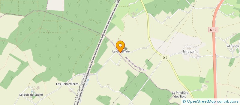 localisation de l'entreprise SCI HEMAXA  VALENCE-EN-POITOU