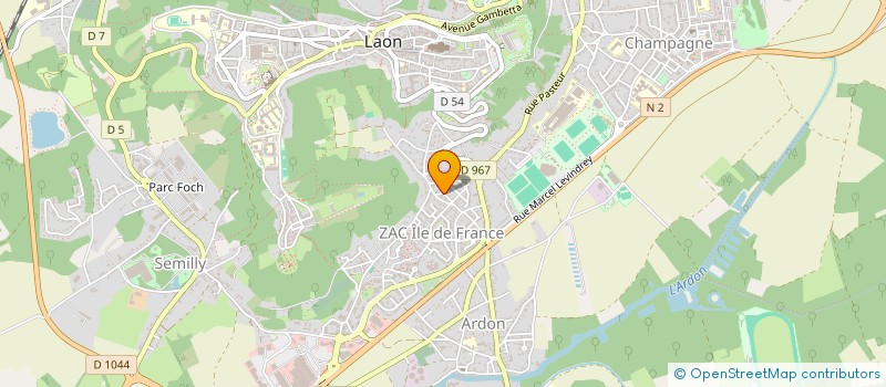 localisation de l'entreprise SCI HEMELI à LAON