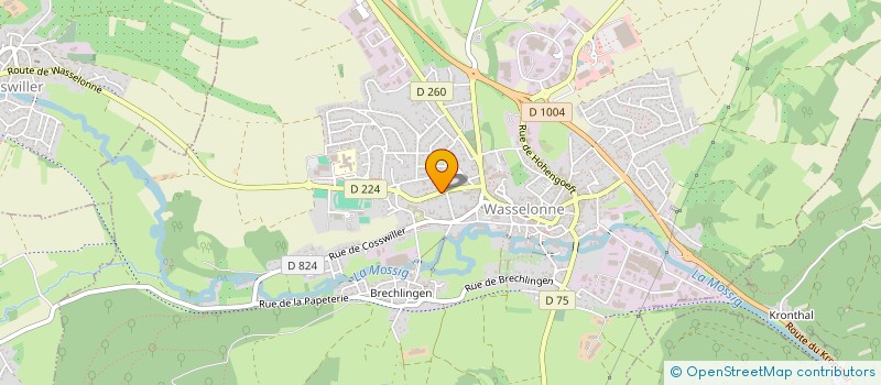 localisation de l'entreprise SCI HEMERY  WASSELONNE