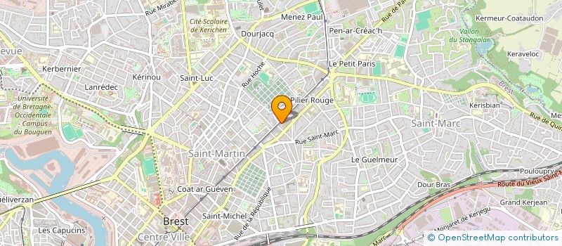 localisation de l'entreprise SCI HEMERY  BREST