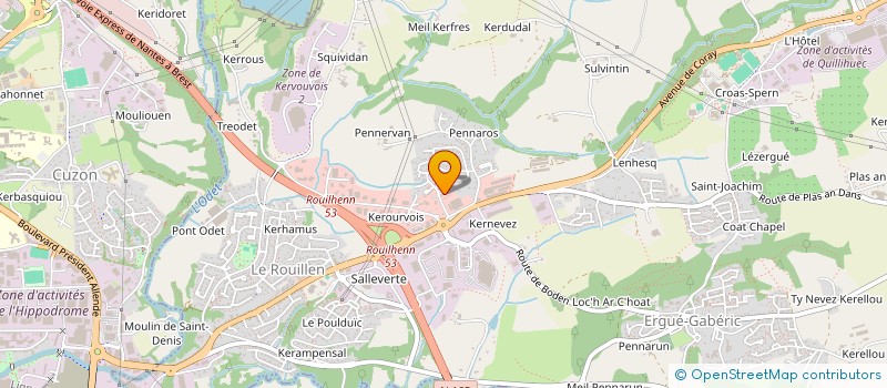 localisation de l'entreprise SCI HEMERY  ERGUE-GABERIC