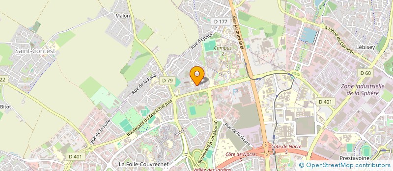 localisation de l'entreprise SCI HEMERY THEOBALD à CAEN