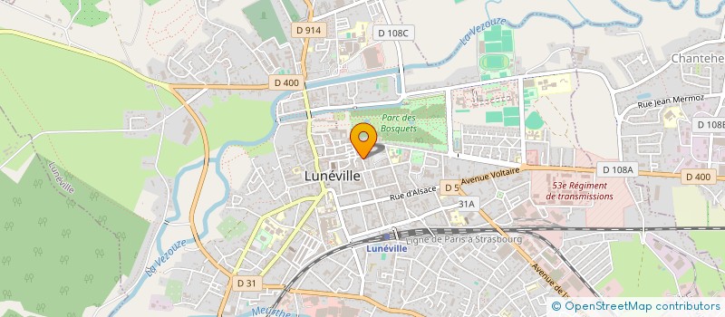 localisation de l'entreprise SCI HEMIG  LUNEVILLE