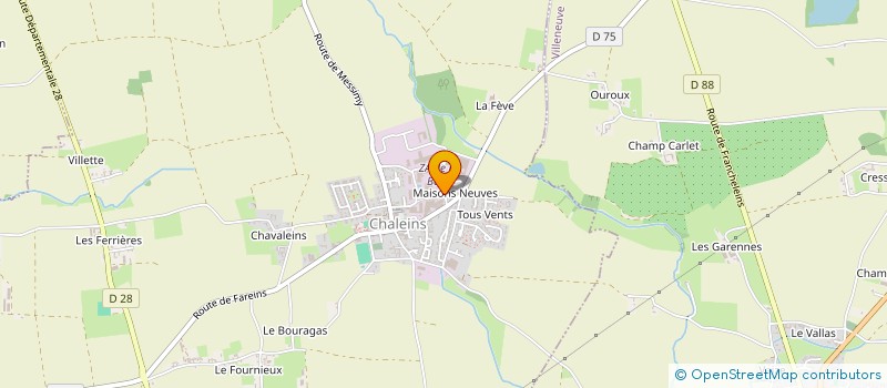 localisation de l'entreprise SCI HEML  CHALEINS