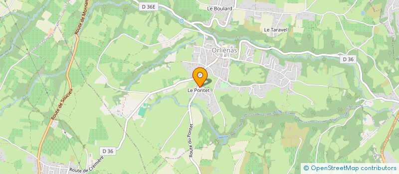 localisation de l'entreprise SCI HEMS  ORLIENAS