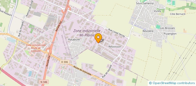 localisation de l'entreprise SCI HENAFF  GENAS