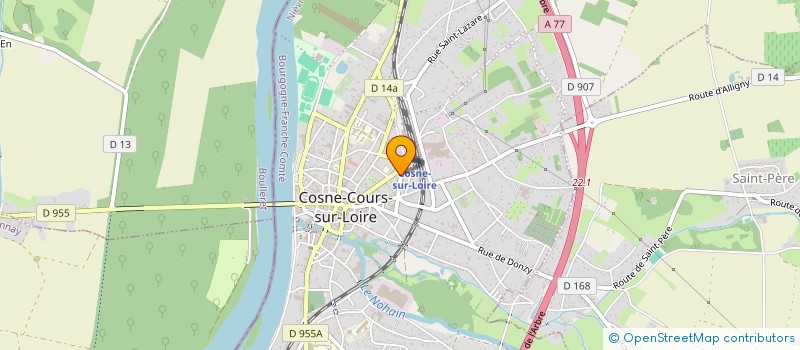 localisation de l'entreprise SCI HENCYR à COSNE-COURS-SUR-LOIRE