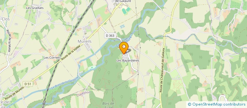 localisation de l'entreprise SCI HENDRICKX  SAINT-JEAN-DE-GALAURE