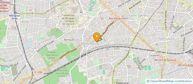 localisation de l'entreprise SCI HENFRAMA  TALENCE