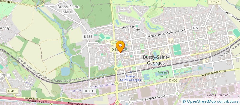 localisation de l'entreprise SCI HENG UP  BUSSY-SAINT-GEORGES