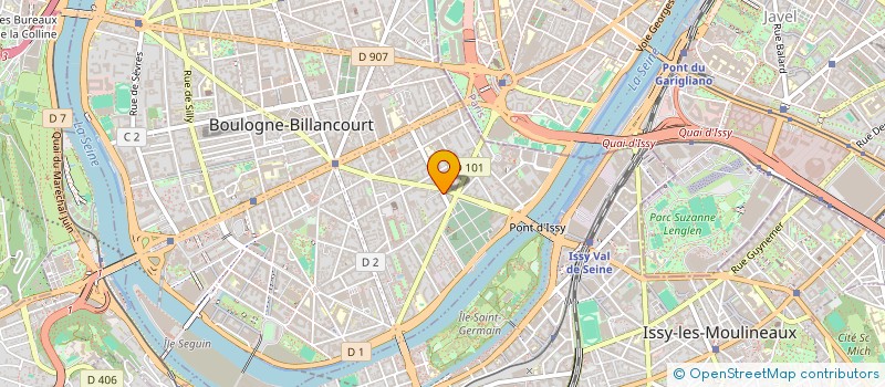 localisation de l'entreprise SCI HENGE à BOULOGNE-BILLANCOURT