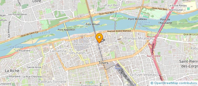 localisation de l'entreprise SCI HENGHOUY  TOURS