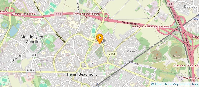 localisation de l'entreprise SCI HENIN à HENIN-BEAUMONT