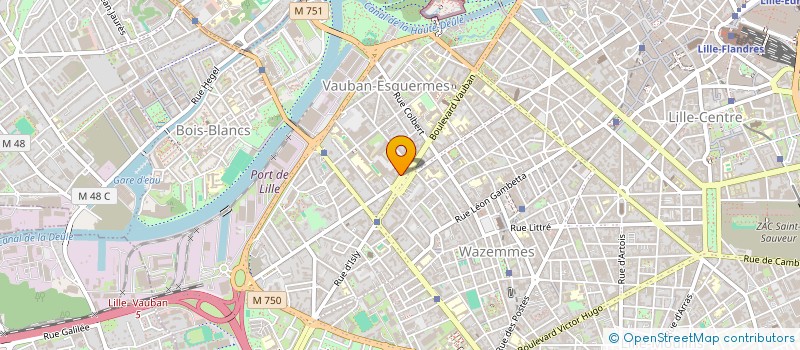 localisation de l'entreprise SCI HENIN à LILLE