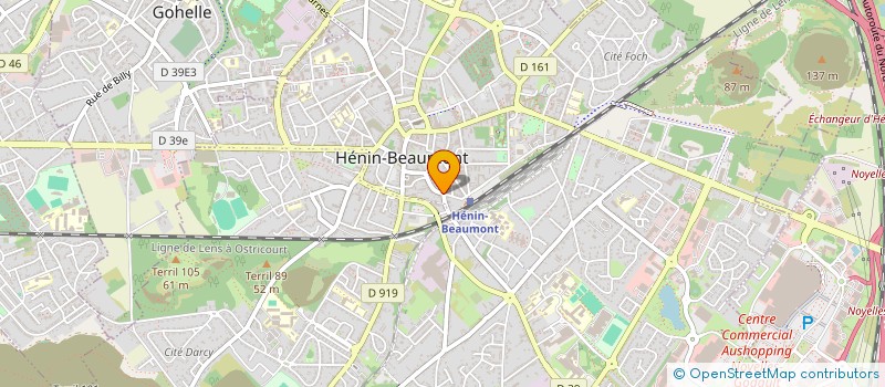 localisation de l'entreprise SCI HENINLOGIS à HENIN-BEAUMONT