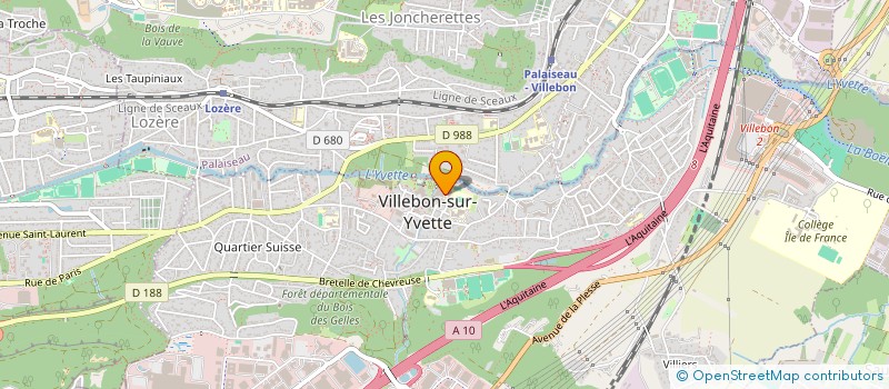 localisation de l'entreprise SCI HENJANER à VILLEBON-SUR-YVETTE