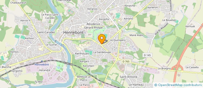 localisation de l'entreprise SCI HENNEBONT MARITIME  HENNEBONT