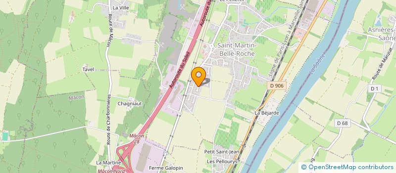 localisation de l'entreprise SCI HENNEQUIN  SAINT-MARTIN-BELLE-ROCHE