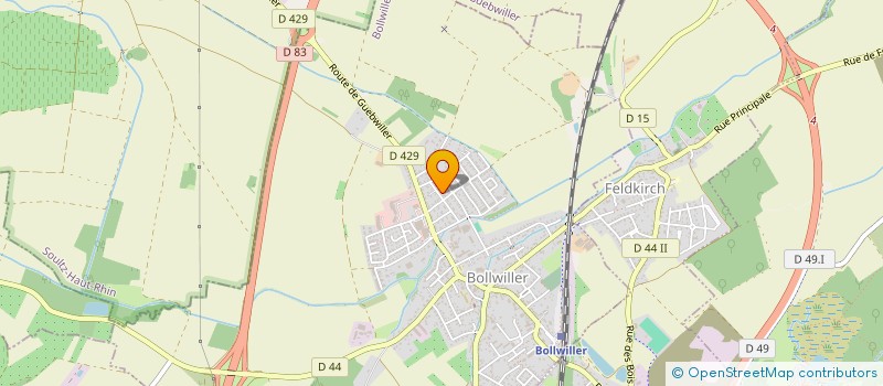 localisation de l'entreprise SCI HENNINGER-LOTZ  BOLLWILLER