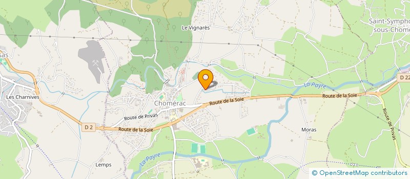 localisation de l'entreprise SCI HENON VAUCELLE  CHOMERAC