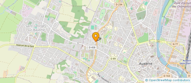 localisation de l'entreprise SCI HENQUINBRANDT à AUXERRE