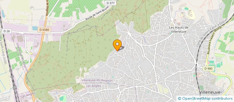 localisation de l'entreprise SCI HENRI  VILLENEUVE-LES-AVIGNON