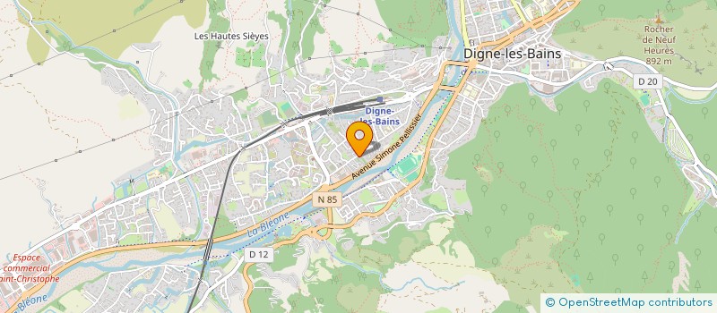 localisation de l'entreprise SCI HENRI à DIGNE-LES-BAINS