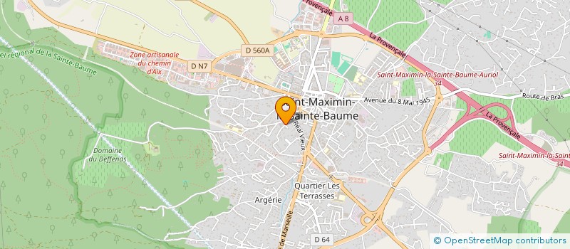 localisation de l'entreprise SCI HENRI 83  SAINT-MAXIMIN-LA-SAINTE-BAUME
