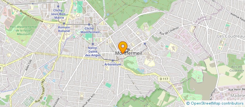 localisation de l'entreprise SCI HENRI BARBUSSE  MONTFERMEIL