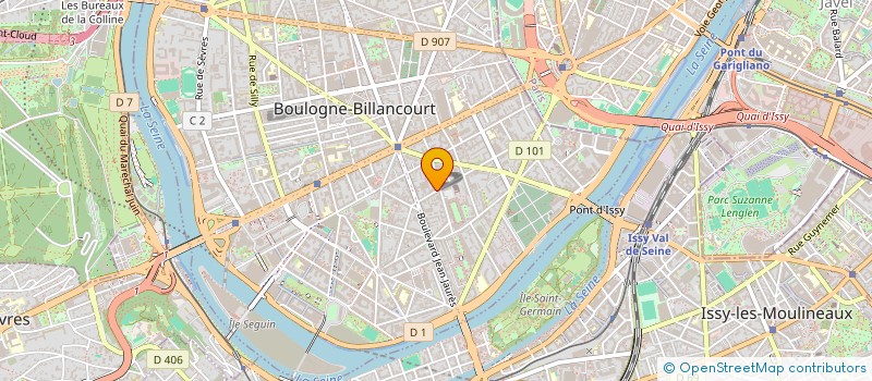 localisation de l'entreprise SCI HENRI BARBUSSE COLOMBES à BOULOGNE-BILLANCOURT