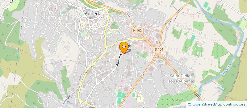 localisation de l'entreprise SCI HENRI CHAMBON à AUBENAS
