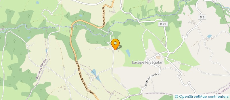 localisation de l'entreprise SCI HENRI DE TOULOUSE LAUTREC  LACAPELLE-SEGALAR